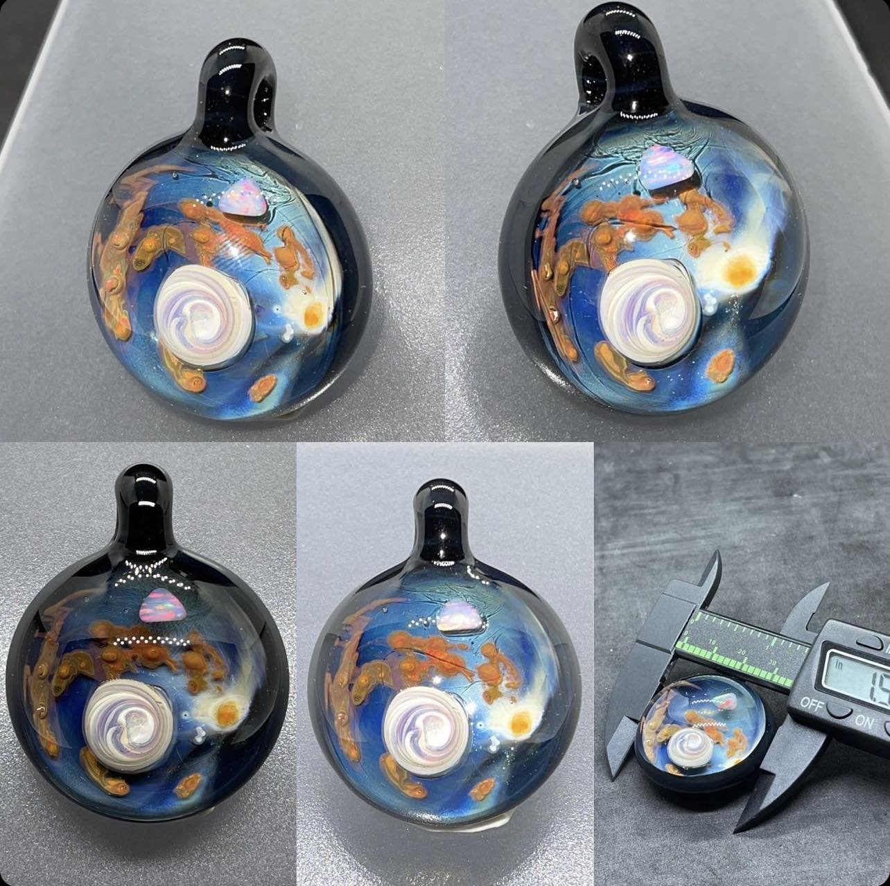 Galaxy Pendant with Silver & Copper