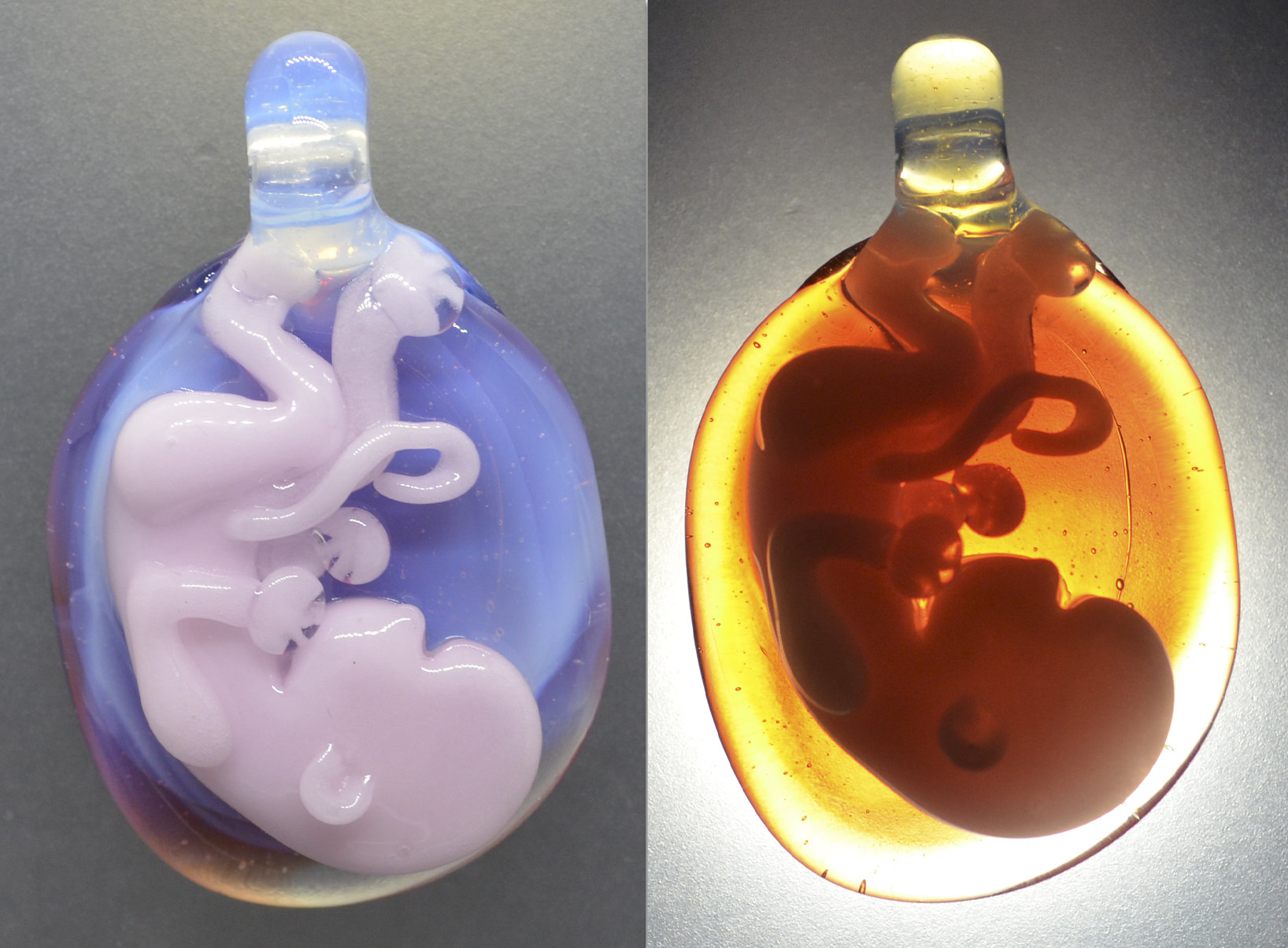 Baby in womb pendant