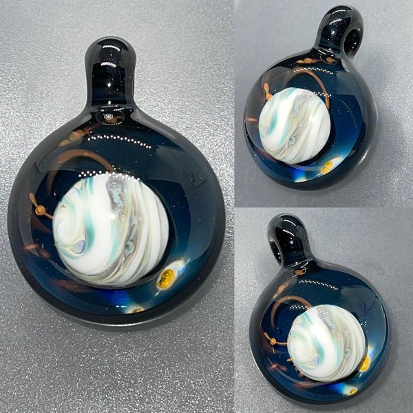 Galaxy Pendant with Silver & Copper