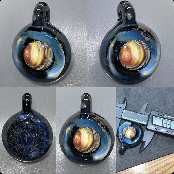 Galaxy Pendant with Silver & Copper
