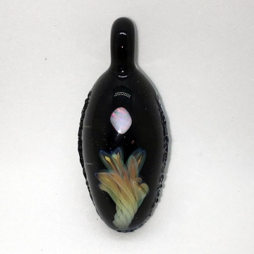 Floating opal implosion pendant