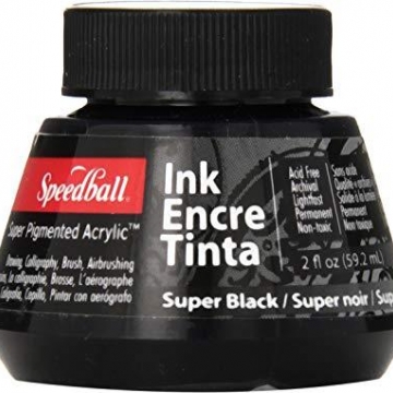 Speedball 2 oz Black acrylic Ink