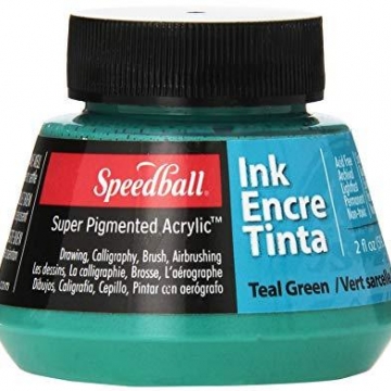 Speedball 2 oz Teal acrylic Ink