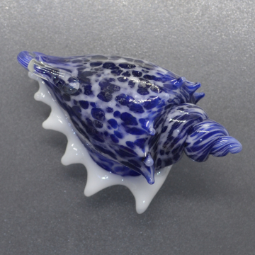 Blue and white Sea Shell Pendant