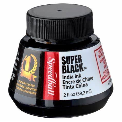 Handy Art Black Velvet India Ink – 57 Ml, Schwarze Tinte Im Glas, Für Stifte, Pinsel & Airbrush